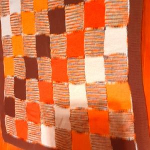 Vintage ultra soft Afghan hand crocheted